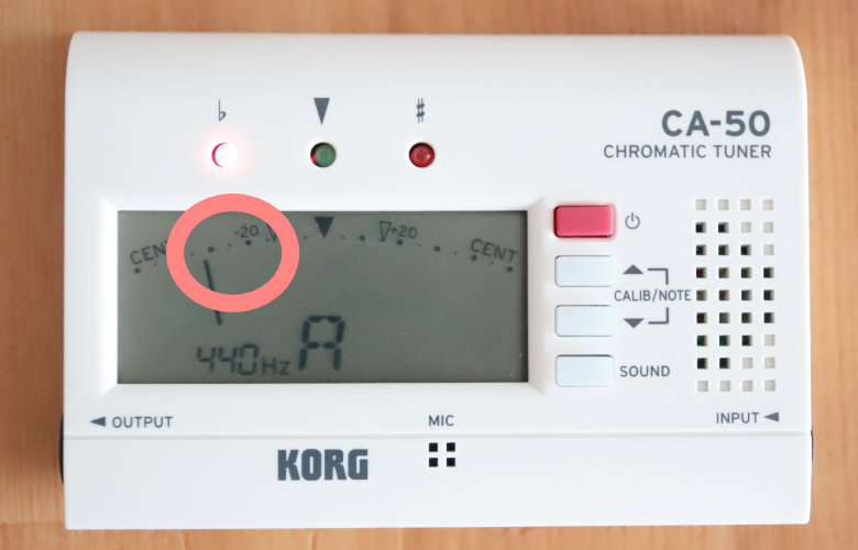 カード型チューナー　中心より少し左で止める